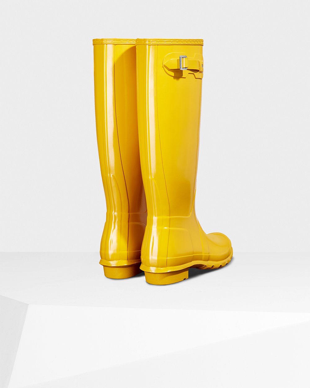 Galochas Altas Hunter Feminina Amarelas - Original Gloss - 62PZKCSAU